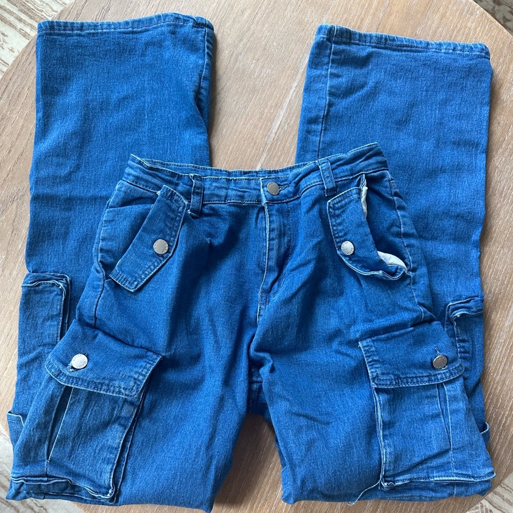 Cargo jeans low rise size small